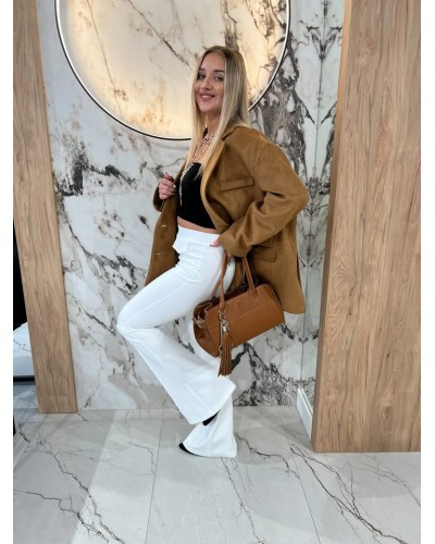 Marynarka welurowa By o la la...! camel