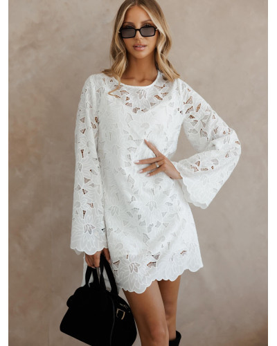 Sukienka koronkowa By o la la...! biała