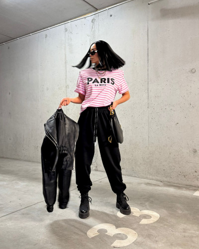 Spodnie dresowe pumpy La Milla czarne