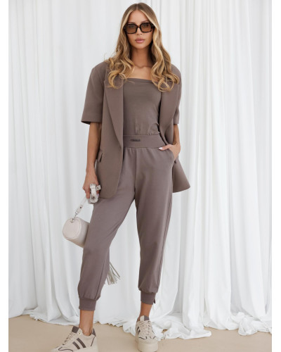 Spodnie dresowe By o la la...! kakao