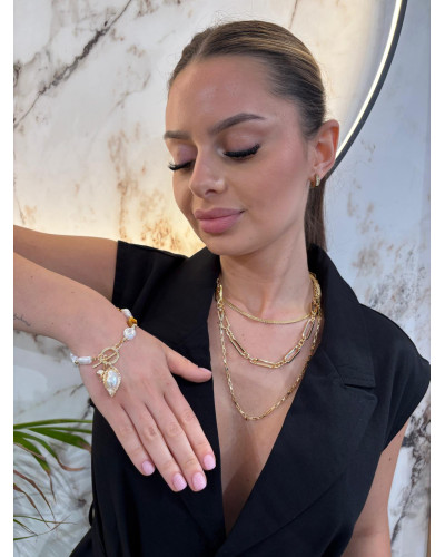 Bransoletka Pearly złota