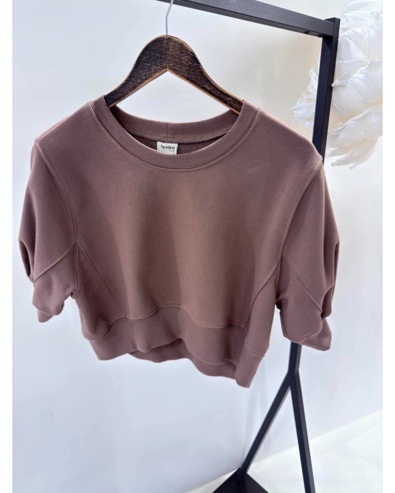 Bluza krótka By o la la...! kakao