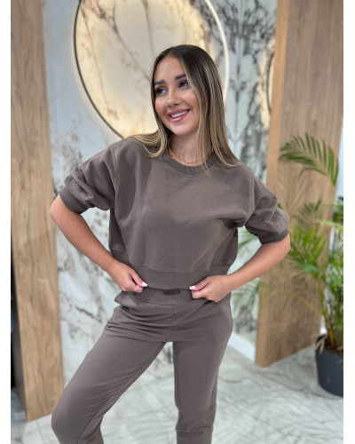 Bluza krótka By o la la...! kakao