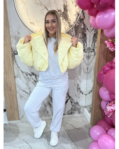 Kurtka pikowana z bufiastym rękawem  By o la la...! sunshine