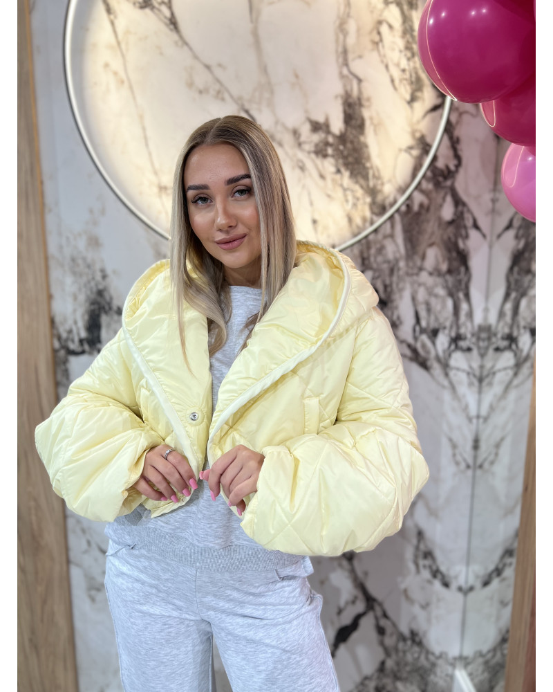 Kurtka pikowana z bufiastym rękawem  By o la la...! sunshine