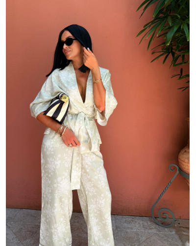 Komplet z kimono La Milla matcha