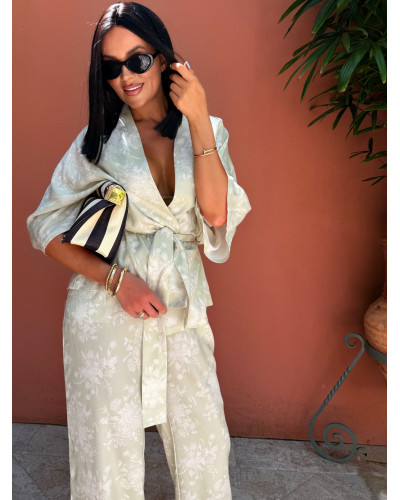 Komplet z kimono La Milla matcha