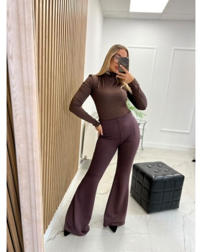 Golf body z logo La Milla czekoladowy