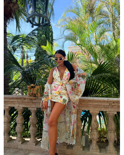 Monokini Santorini La Milla błękitny