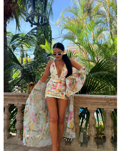 Monokini Santorini La Milla błękitny