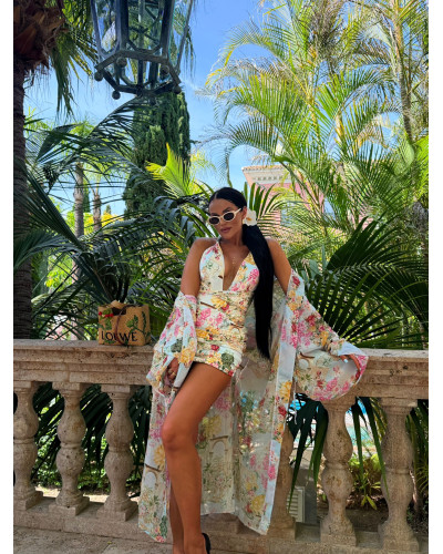 Monokini Santorini La Milla błękitny