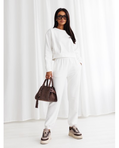 Bluza z zakładkami By o la la...! śmietankowa