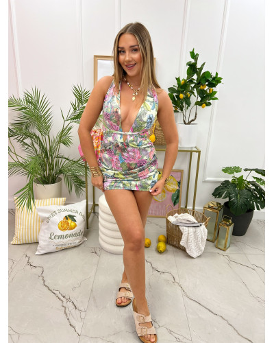 Monokini Tropical La Milla zielono różowy