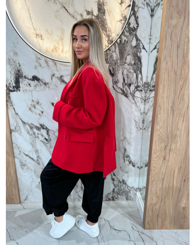 Marynarka dresowa dwurzędowa By o la la...! red kiss