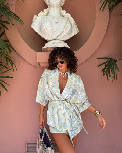 Komplet La Dolce Vita z kimono La Milla matcha