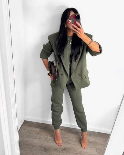 Marynarka dresowa La Milla khaki