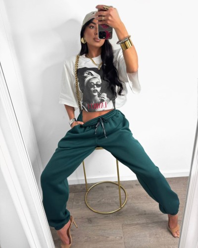 Spodnie dresowe ocieplane La Milla zielone