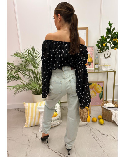 Spodnie jeansowe mom fit La Milla jasny jeans