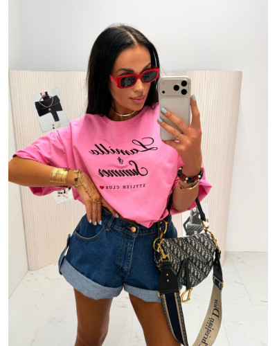 T-shirt La Milla Summer różowy
