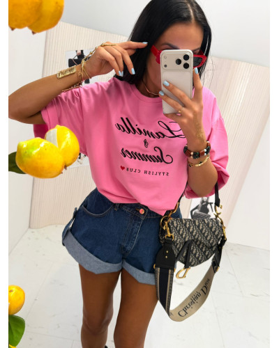 T-shirt La Milla Summer różowy