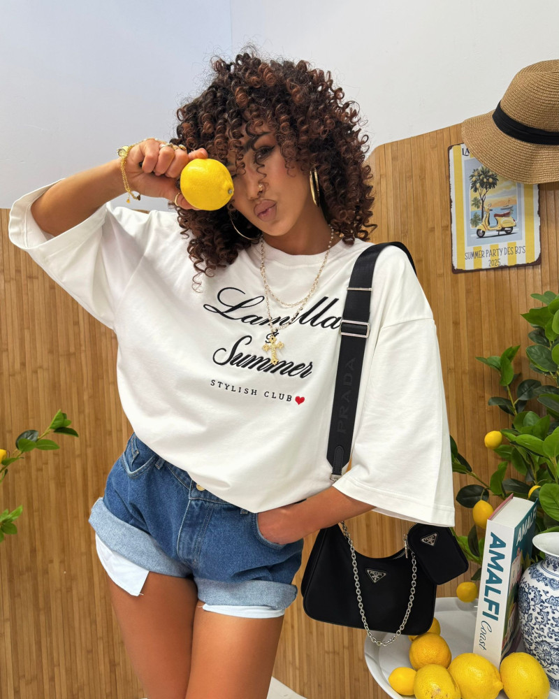 T-shirt La Milla Summer biały