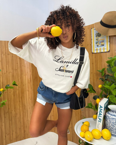 T-shirt La Milla Summer biały