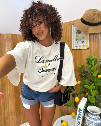 T-shirt La Milla Summer biały