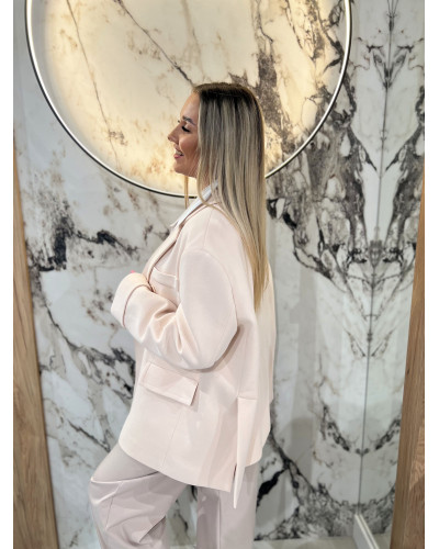 Marynarka dresowa dwurzędowa By o la la...! nude