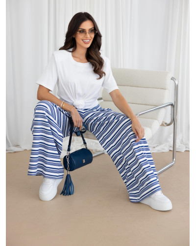 Spodnie w paski Marine By o la la...! denim