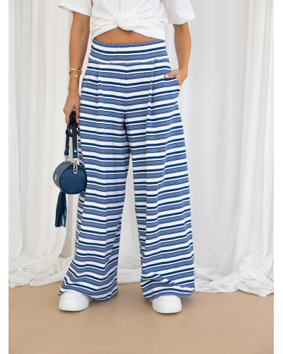 Spodnie w paski Marine By o la la...! denim