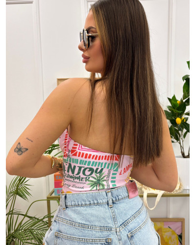 Body z logo La Milla różowe
