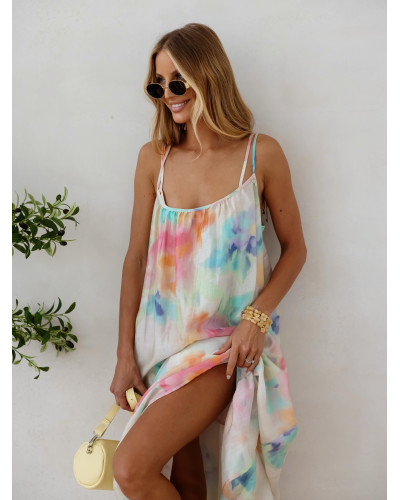 Sukienka maxi Flora By o la la...! multicolor