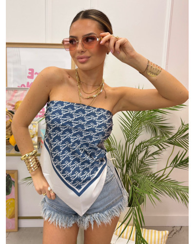 Apaszka duża La Milla granatowa