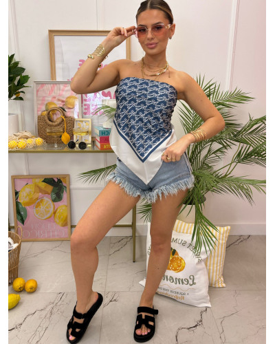 Apaszka duża La Milla granatowa