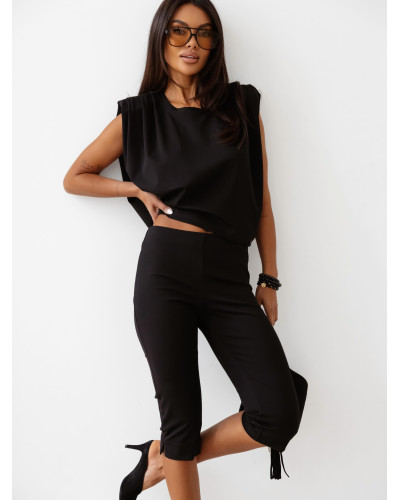Spodnie capri By o la la...! czarne