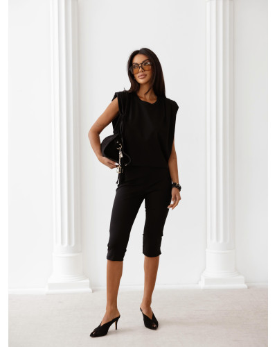 Spodnie capri By o la la...! czarne