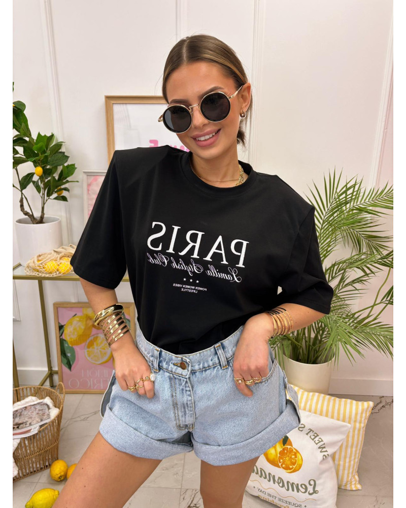 T-shirt La Milla Paris Stylish Club czarny