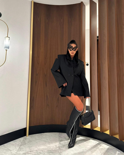 Marynarka z odkrytymi ramionami La Milla czarna