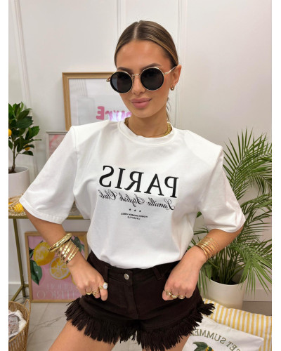 T-shirt La Milla Paris Stylish Club biały