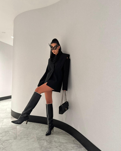 Marynarka z odkrytymi ramionami La Milla czarna