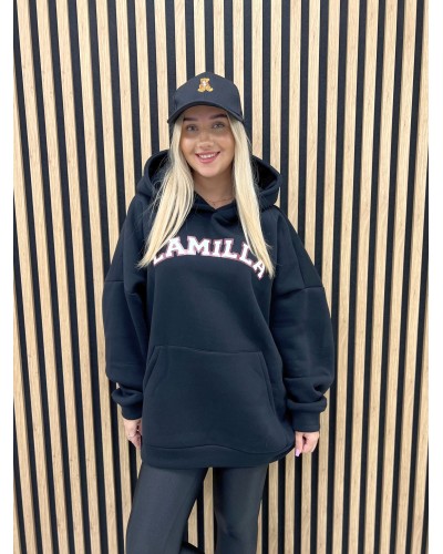 Bluza z kapturem La Milla czarna